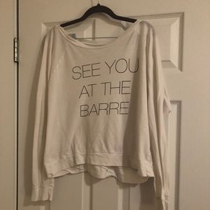 Barre Oversized workout top